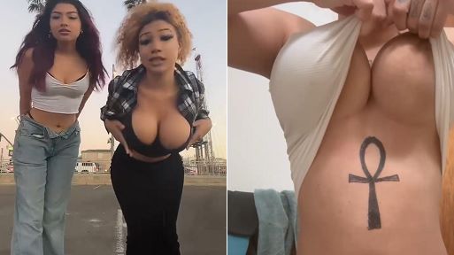 Leaked Nude Videos Busty Titktok Black Bitch Revealing Her Tits