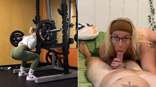Blonde Fitness Girl with Glasses Leaked Amateur Porn