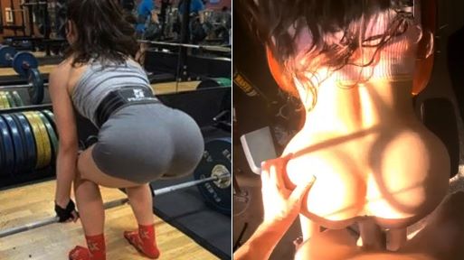 Fitness Girl Amateur Porn Video on The Chair