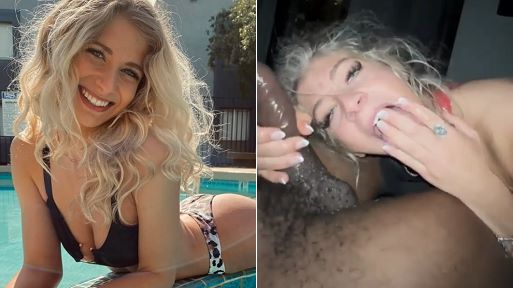 Homemade Interracial XXX Video – Blonde Slut Sucking BBC (Part 2)