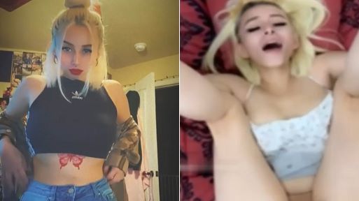 Horny Blonde Tiktok Slut Homemade Porn – Leaked Sex Clips