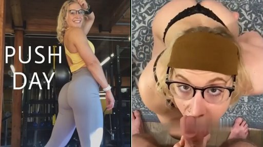 Milf in Glasses Gives Blowjob – Amateur Porn