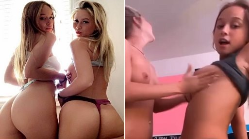 Snapchat Nudes – Two Teen Sluts Flashing Tits and Asses