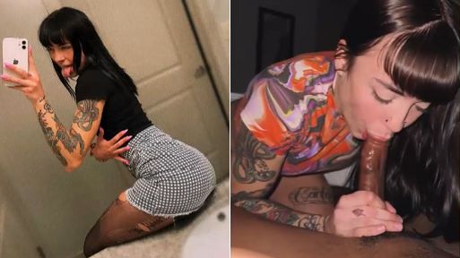 Amateur Porn – Tattooed Girl Sucking BBC