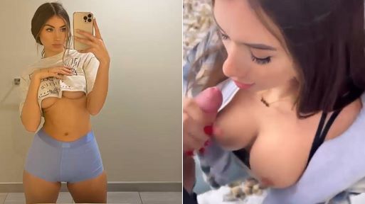 Sexy Bitch BJ in The Snow and Swallowing