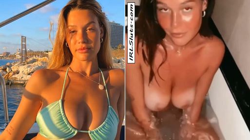 Amateur Bikini Babe Stripping Naked & Tipsy in The Bathtub