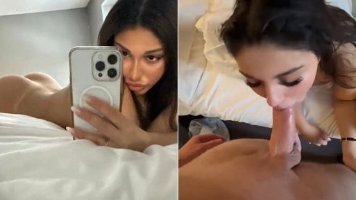Standing Blowjob – Sexy Bitch Pov Head Video While Lying on The Bed