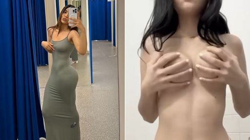 Leaked Nude Clips – Sexy Brunette Solo Porn Revealing Tits