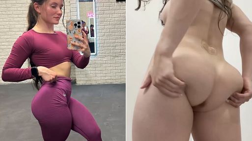 XXX Leak – Thick Legs Gym Slut Showing and Shaking Her Phat Ass