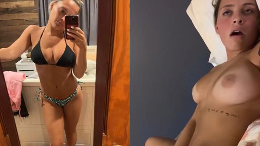 Hot Girl Porn – Busty Horny Slut Leaked Selfie and Mirror Masturbation Videos