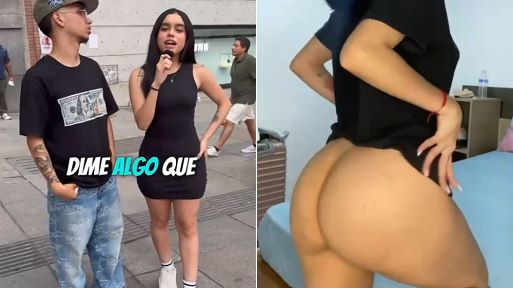 Leaked Tiktok Bitch – Cute Spanish Girl Showing Her Booty and Boobs