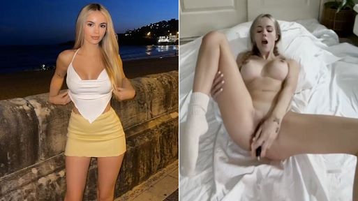 Amateur Naked Slut Masturbating With Dildo and Cumming