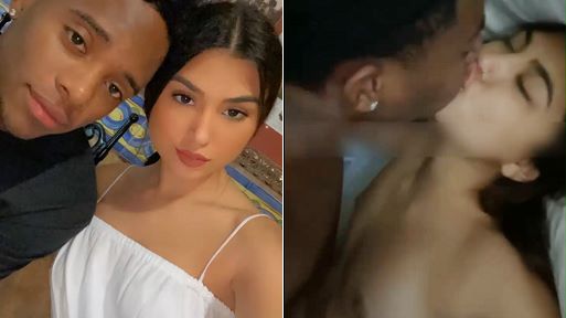 Snapchat Porn Selfies – Interracial Couple Kissing and Fucking Vidz