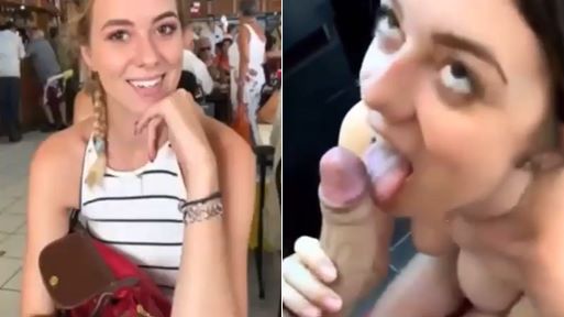 Cheating Girl Sucking Dick in The Bathroom – Amateur Blowjob Porn (No Sound)