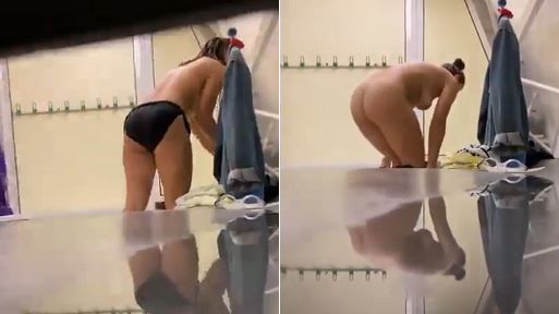Real Voyeur Porn – Girl Filmed in College Dressing Room