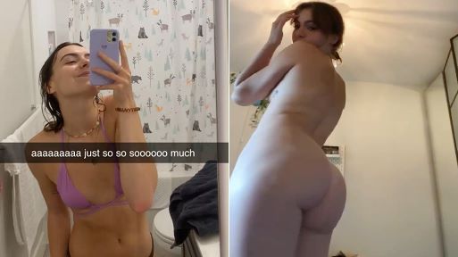 Snapchat Non Nude & Nude – Sexy Girl Showing Her Nice Round Bubble Butt