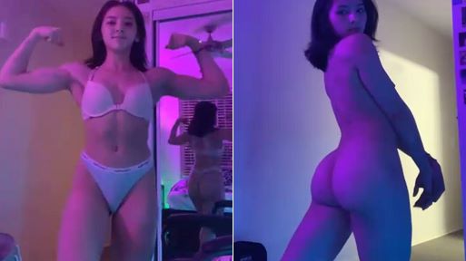 Snapchat Nudes – Gym Girl Flexing and Showing Body