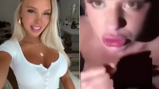 Horny Bimbo Slut Sucking Dick and Getting Plowed