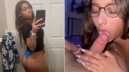 Naughty Slut with Glasses Snapchat Blowjob Leaks