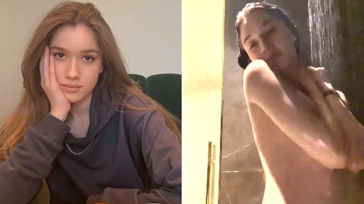 Amateur Naked Young Babe Taking a Shower