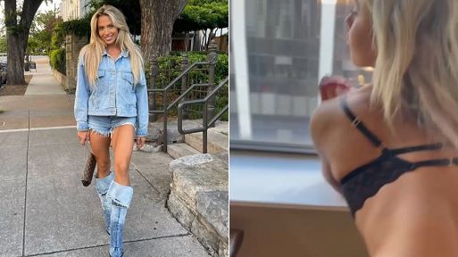 Amateur Porn – Slutty Blonde Secretary Gets Fucked by The Window