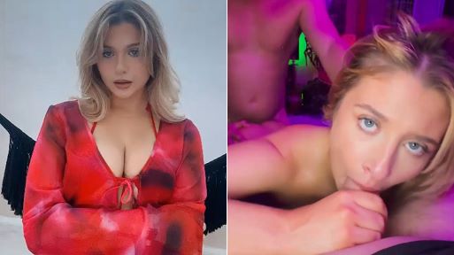 Bad Bitch Gets Spitroasted in Leaked Amateur Threesome Porn