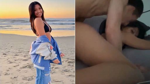 Cute Asian Slut Gets Fucked in Bed – Leaked Homemade Porn