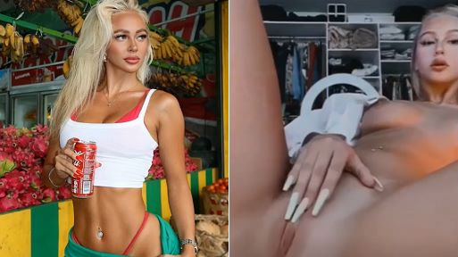 Snapchat Masturbation Clips – Sexy Horny Blondie Playing with Her Pussy