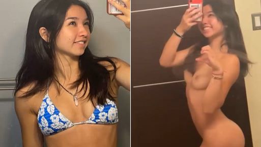 Snapchat Nudes – Asian College Brunette Slut Showing Boobies and Round Booty