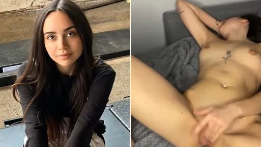 Horny Slut Masturbates Hard and Makes Herself Cum