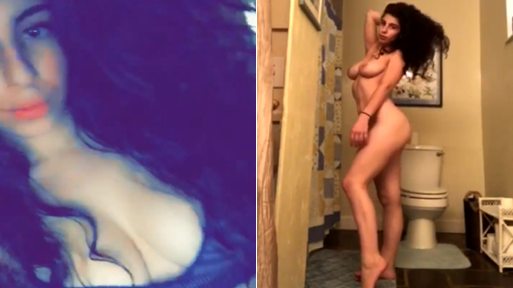 Busty Little Brunette Leaked Naked