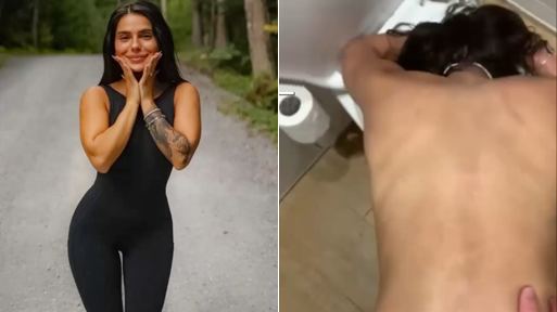 Drunk Girl Get Fucked while trying to Throw Up